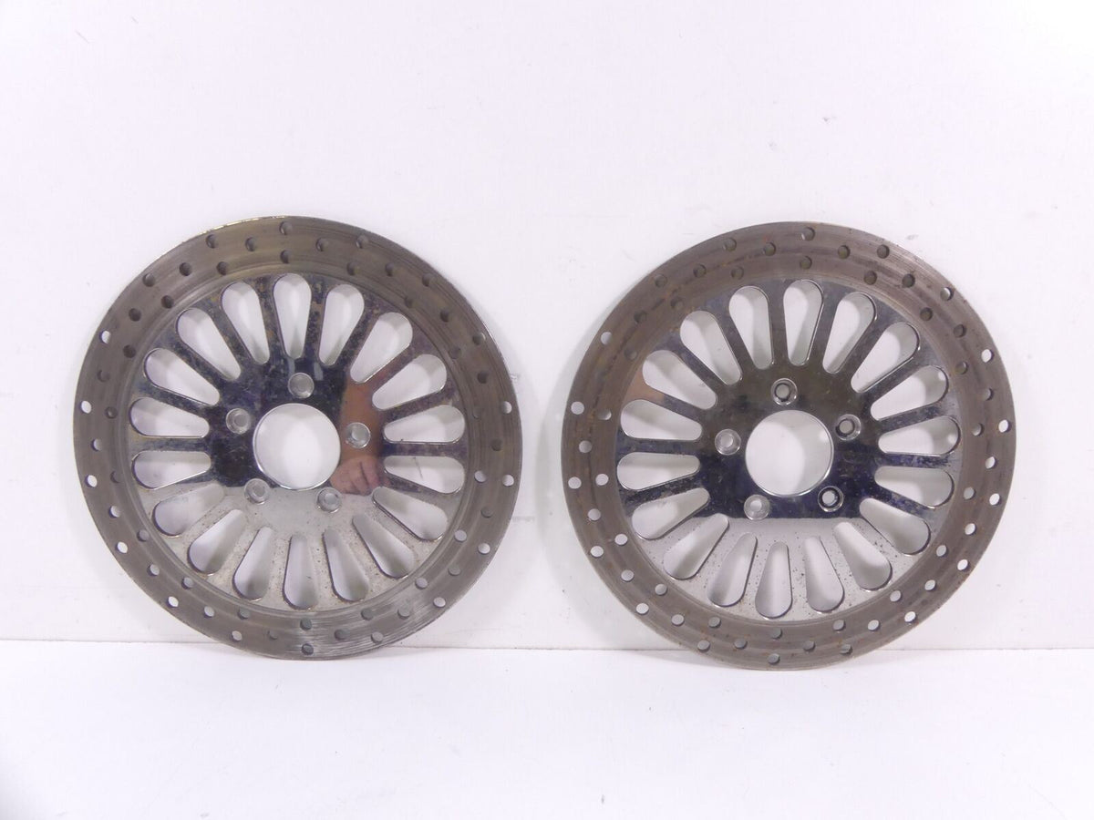 2009 Harley Touring FLHRC Road King Front Brake Disc Rotor Set 41808-08 41809-08 {{ shop.shopifyCountryName }} - Mototech271