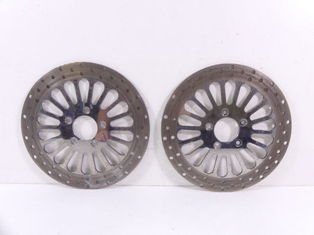 2009 Harley Touring FLHRC Road King Front Brake Disc Rotor Set 41808-08 41809-08 {{ shop.shopifyCountryName }} - Mototech271