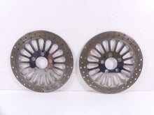 Load image into Gallery viewer, 2009 Harley Touring FLHRC Road King Front Brake Disc Rotor Set 41808-08 41809-08
