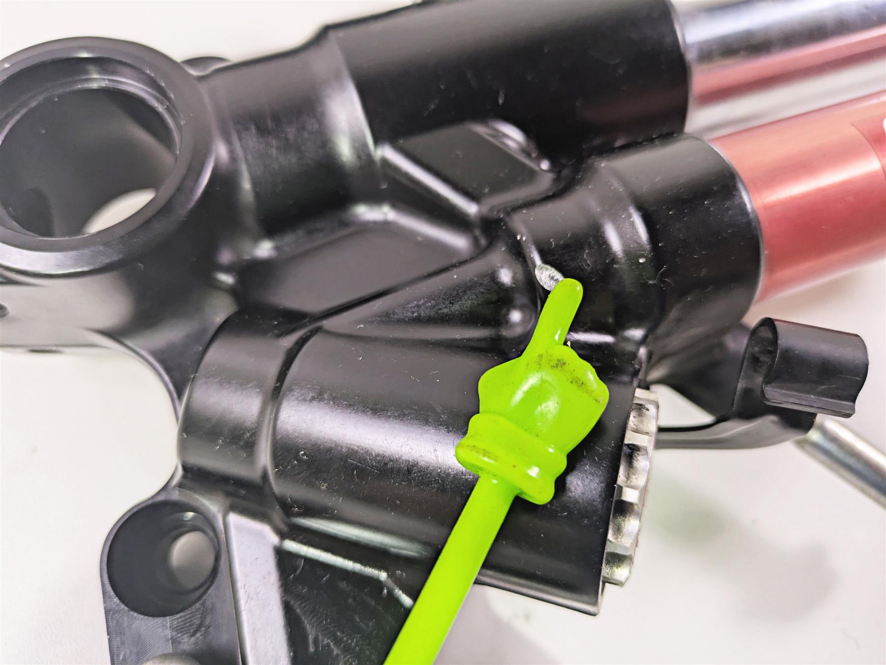 2016 Kawasaki ZX10R Ninja Straight Shows Front Fork Leg Set 44071-1207-58S {{ shop.shopifyCountryName }} - Mototech271