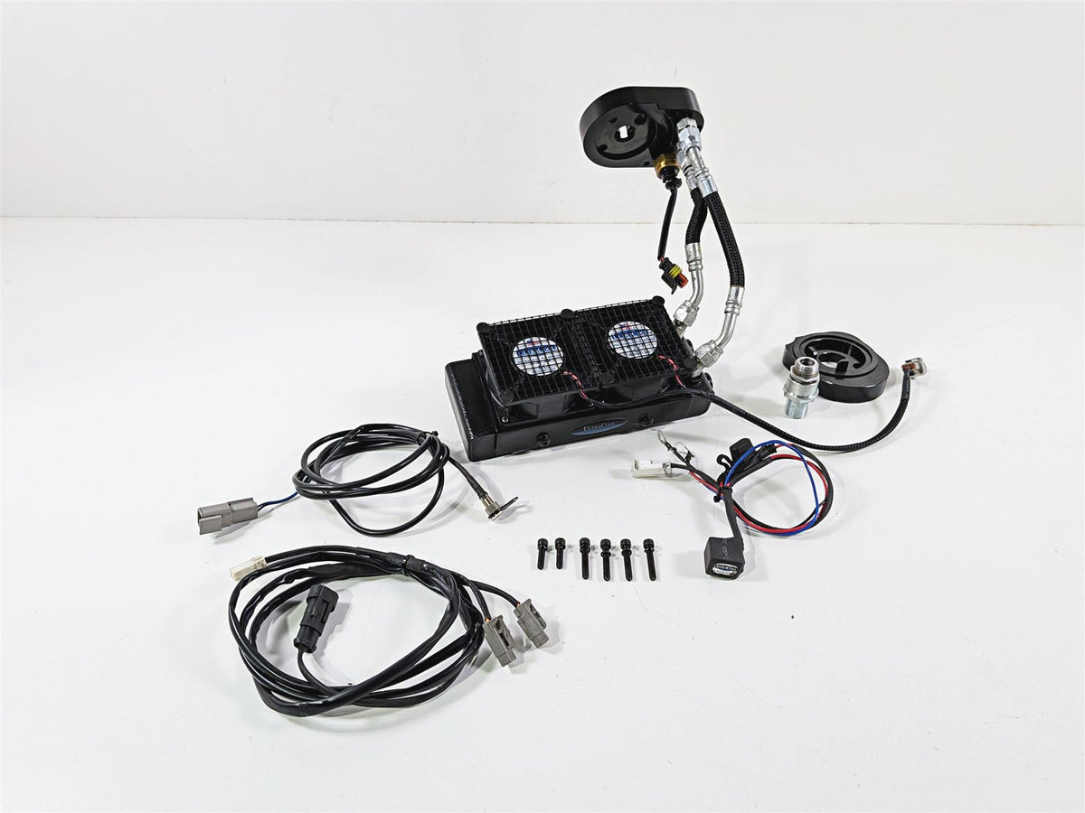 2014 Harley Touring FLHTK Electra Glide Ultracool Oil Cooler & Fan Set-Mototech271