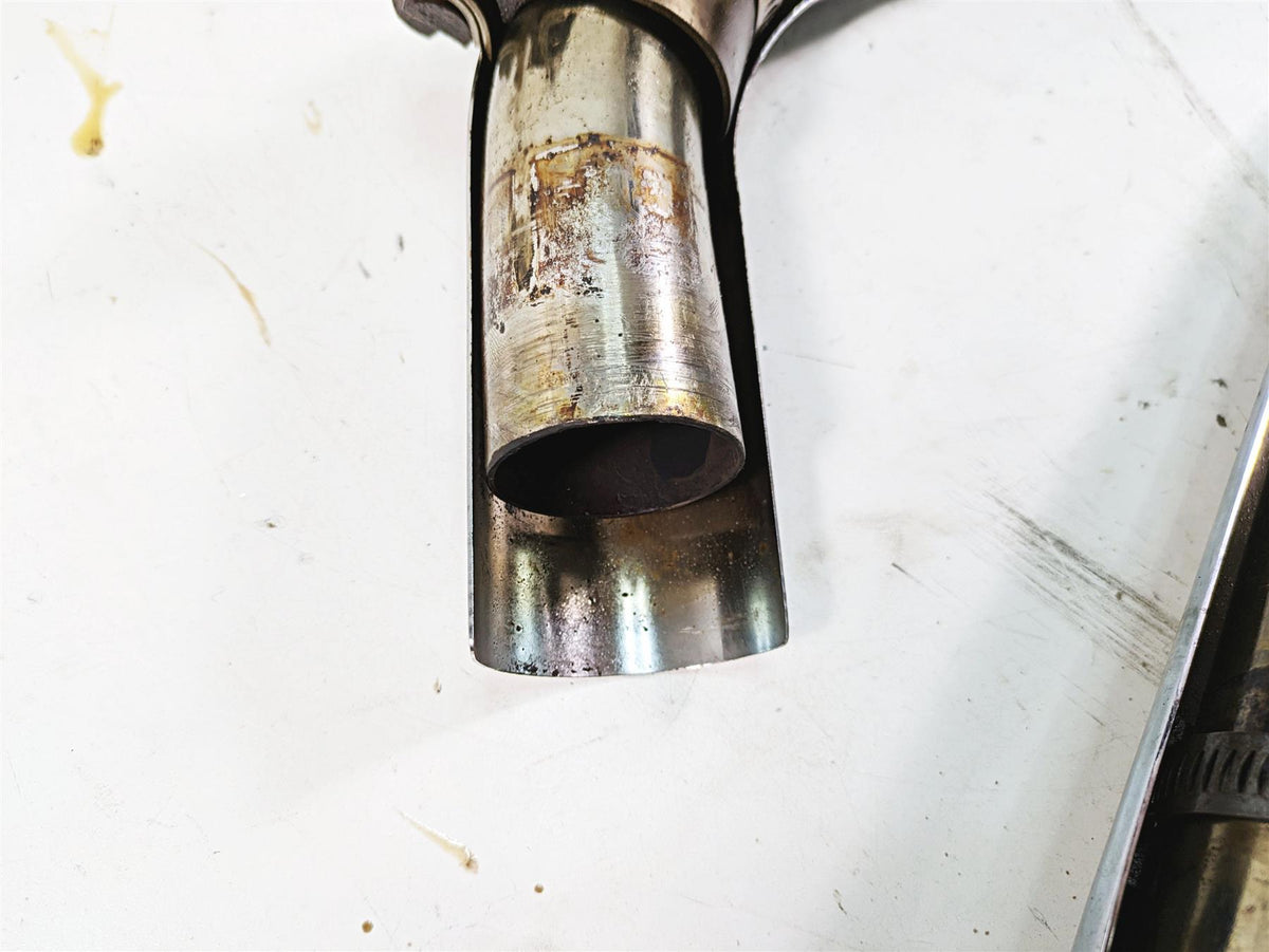 2006 Harley Softail FXSTSI Springer Exhaust Pipe Header Set 65401-00B 65603-00A {{ shop.shopifyCountryName }} - Mototech271