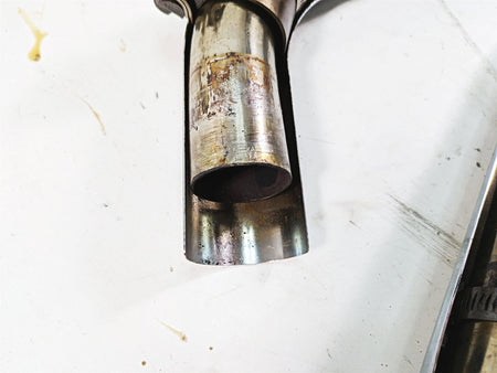 2006 Harley Softail FXSTSI Springer Exhaust Pipe Header Set 65401-00B 65603-00A {{ shop.shopifyCountryName }} - Mototech271