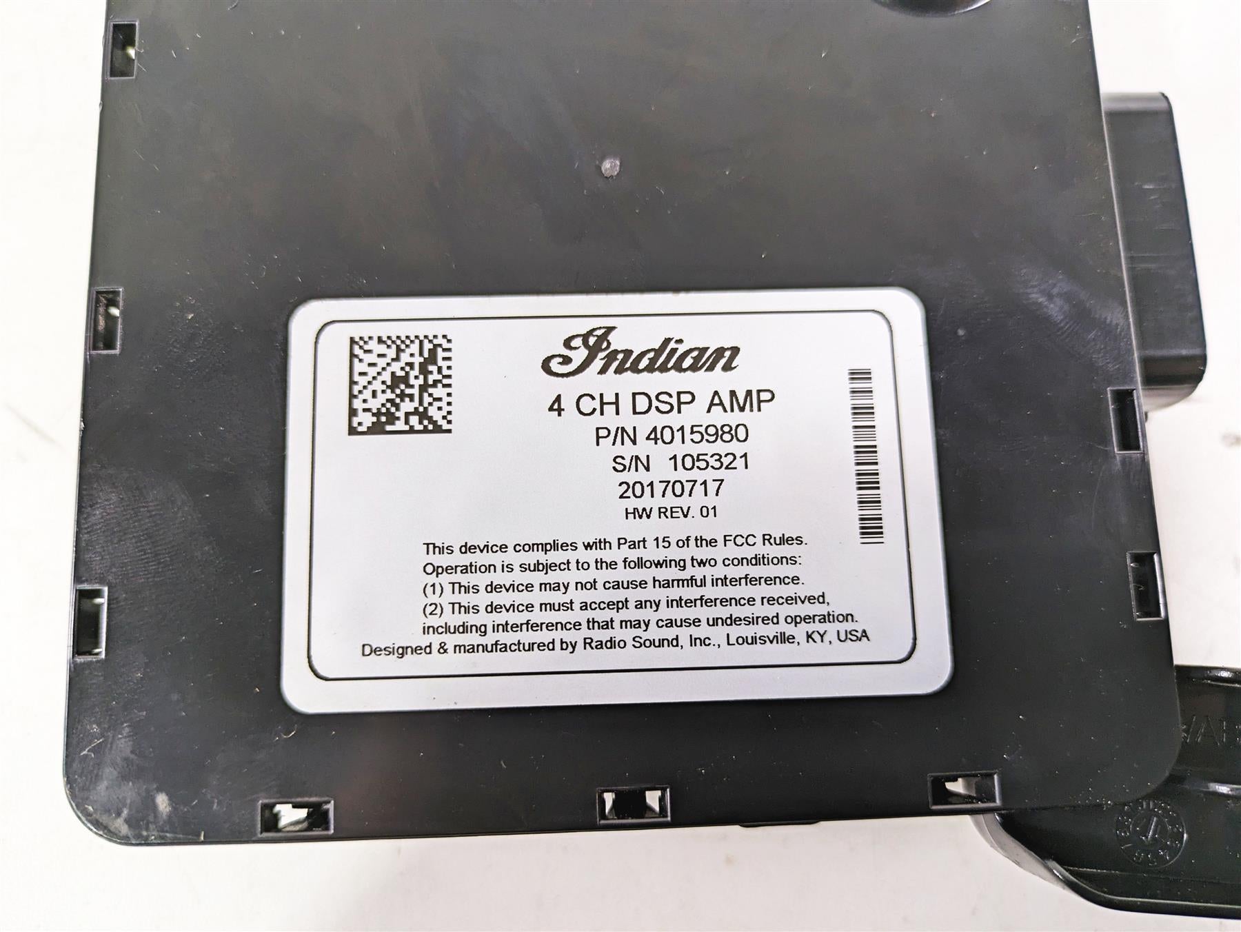 2018 Indian Chieftain Dark Horse Front Radio Amp Amplifier Module 4015980 {{ shop.shopifyCountryName }} - Mototech271