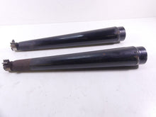 Load image into Gallery viewer, 2009 Harley Touring FLHRC Road King Loud Black Slip On Muffler Pipe Exhaust Set
