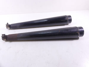 2009 Harley Touring FLHRC Road King Loud Black Slip On Muffler Pipe Exhaust Set