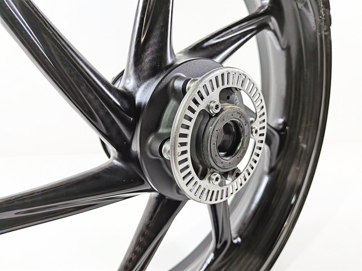 2022 BMW S1000RR K67 Carbon Fiber Front Wheel Rim 17x3.5 - Damaged 36317108158-Mototech271