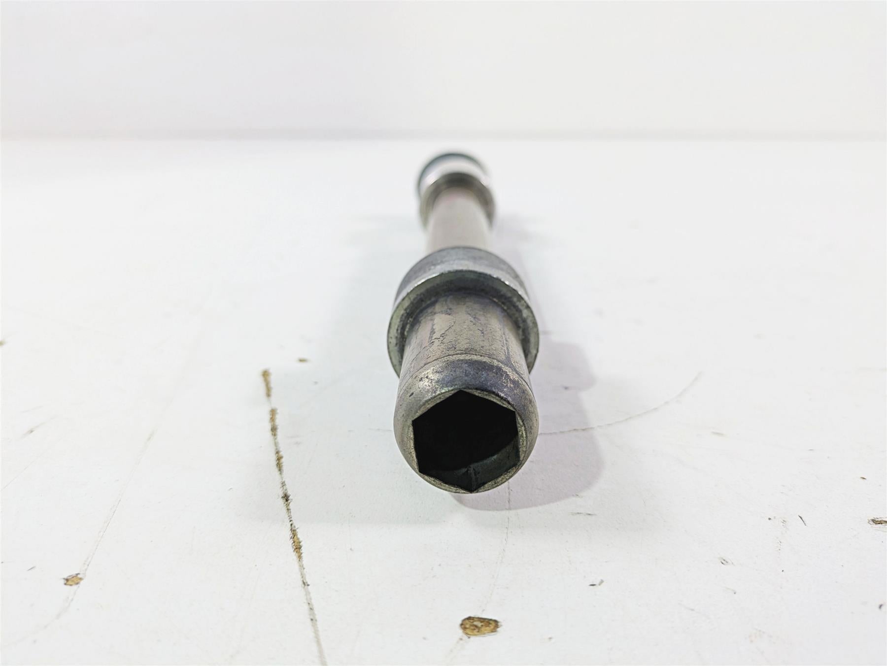 2009 Harley FXCWC Softail Rocker Front Axle Wheel Spindle 25mm 41348-08 {{ shop.shopifyCountryName }} - Mototech271