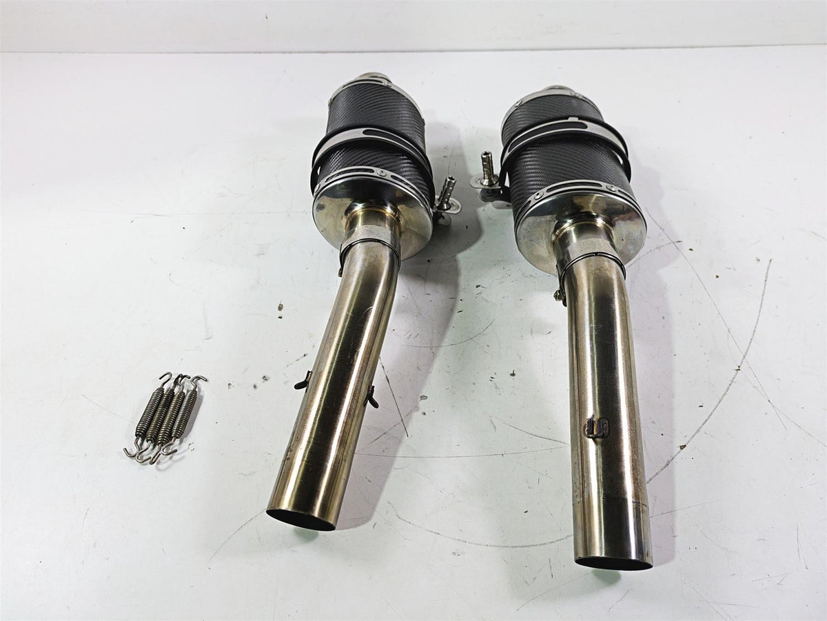 2008 Aprilia RSVR 1000 Factory Delkevic 225mm Carbon Exhaust Muffler Set KIT0318 {{ shop.shopifyCountryName }} - Mototech271