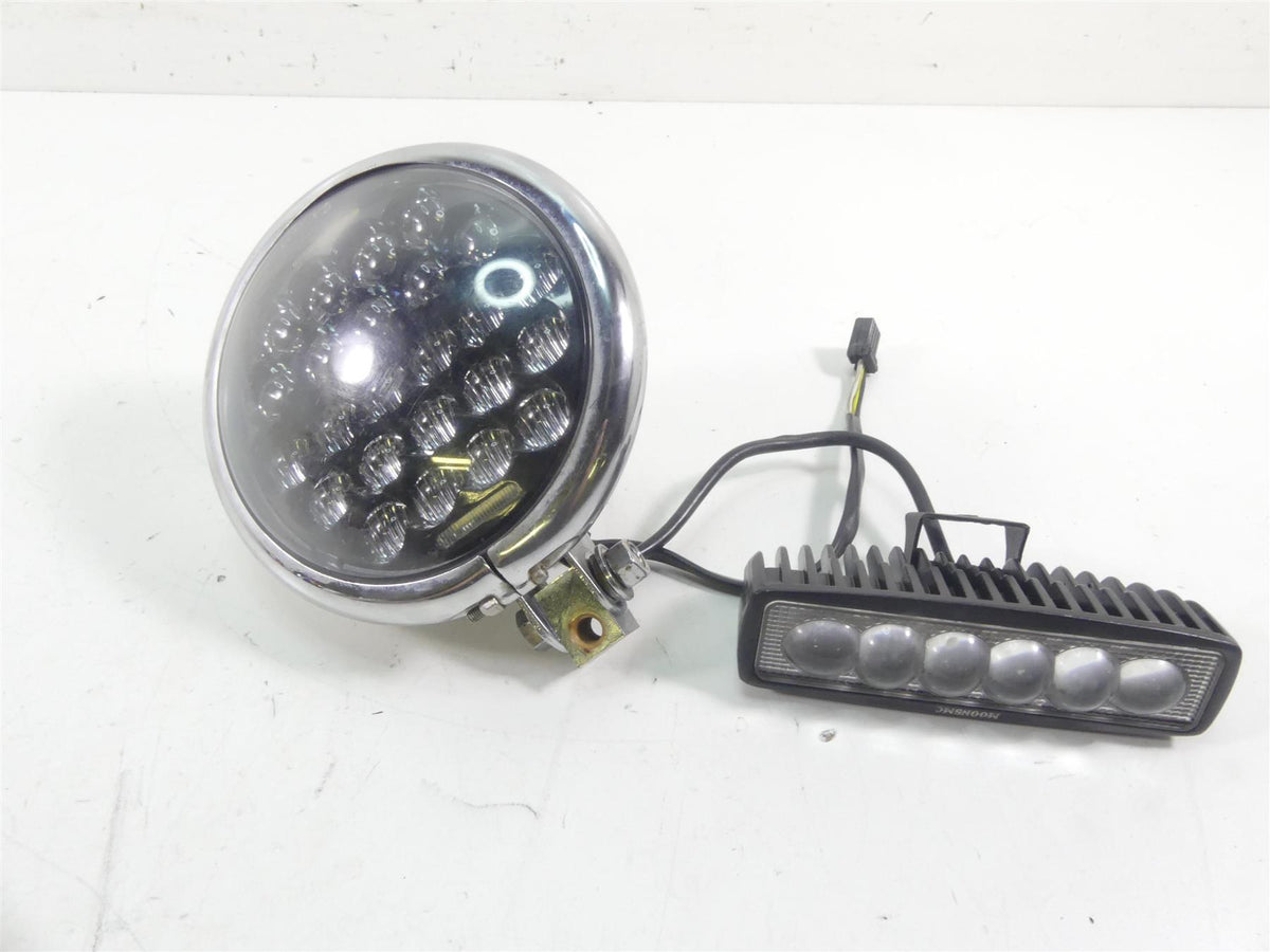2004 Harley FXDWGI Dyna Wide Glide MoonsMC Led Headlight + Led Bar {{ shop.shopifyCountryName }} - Mototech271