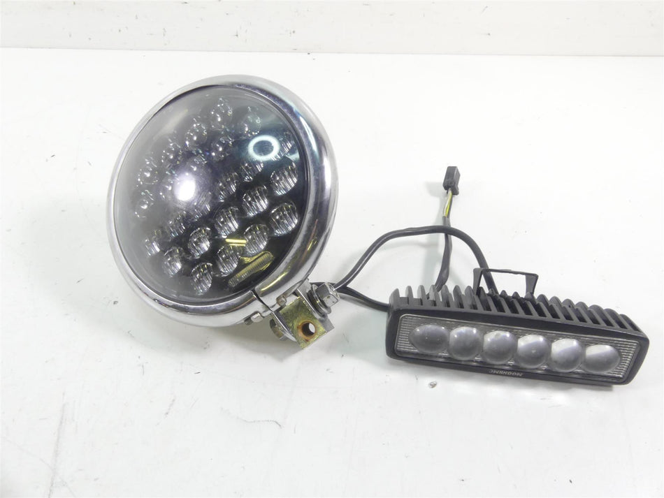 2004 Harley FXDWGI Dyna Wide Glide MoonsMC Led Headlight + Led Bar {{ shop.shopifyCountryName }} - Mototech271