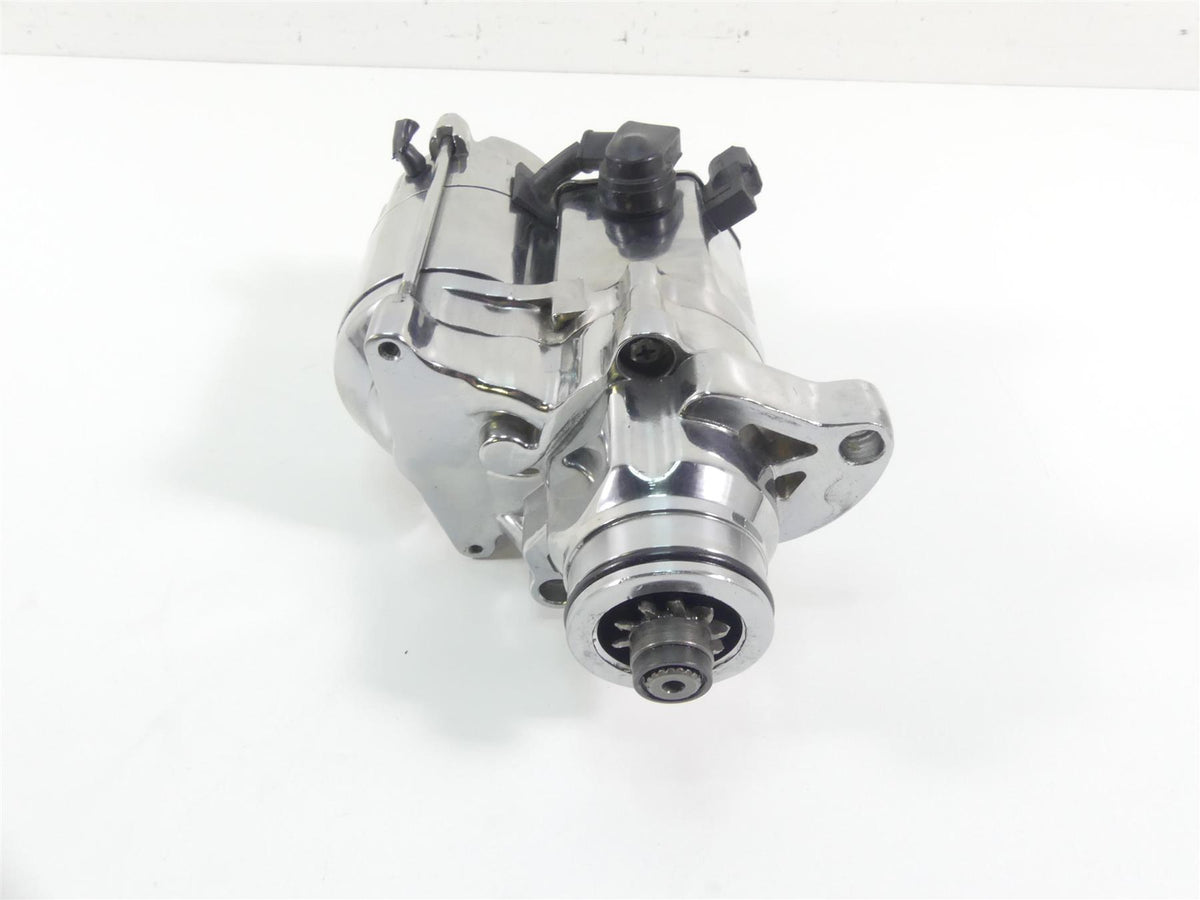 2008 Harley Softail FLSTSB Cross Bones Chrome Engine Starter Motor 31618-06A {{ shop.shopifyCountryName }} - Mototech271
