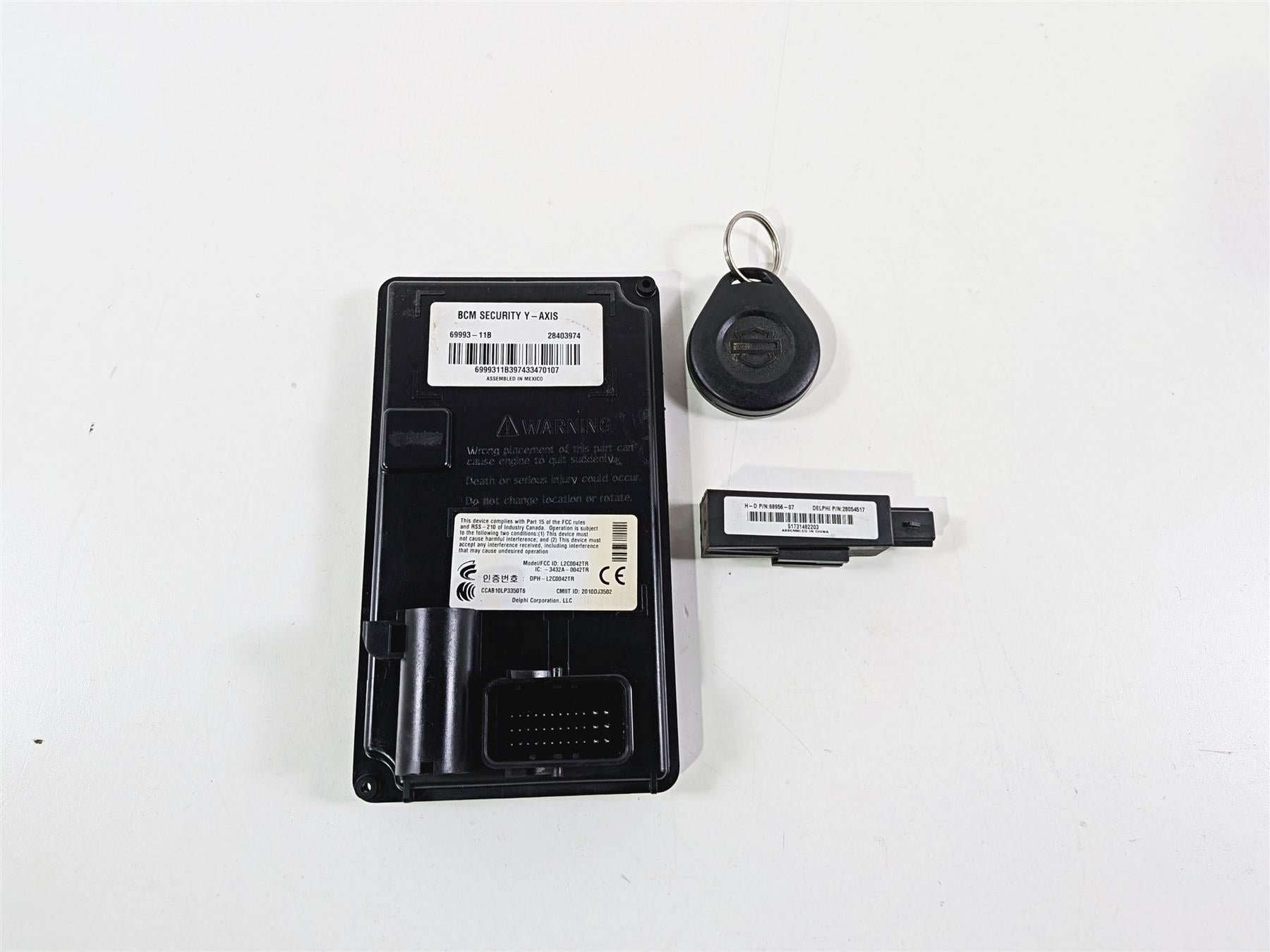 2014 Harley FXSB Softail Breakout Bcm Security Y-Axis Module & Fob Set 69993-11B-Mototech271