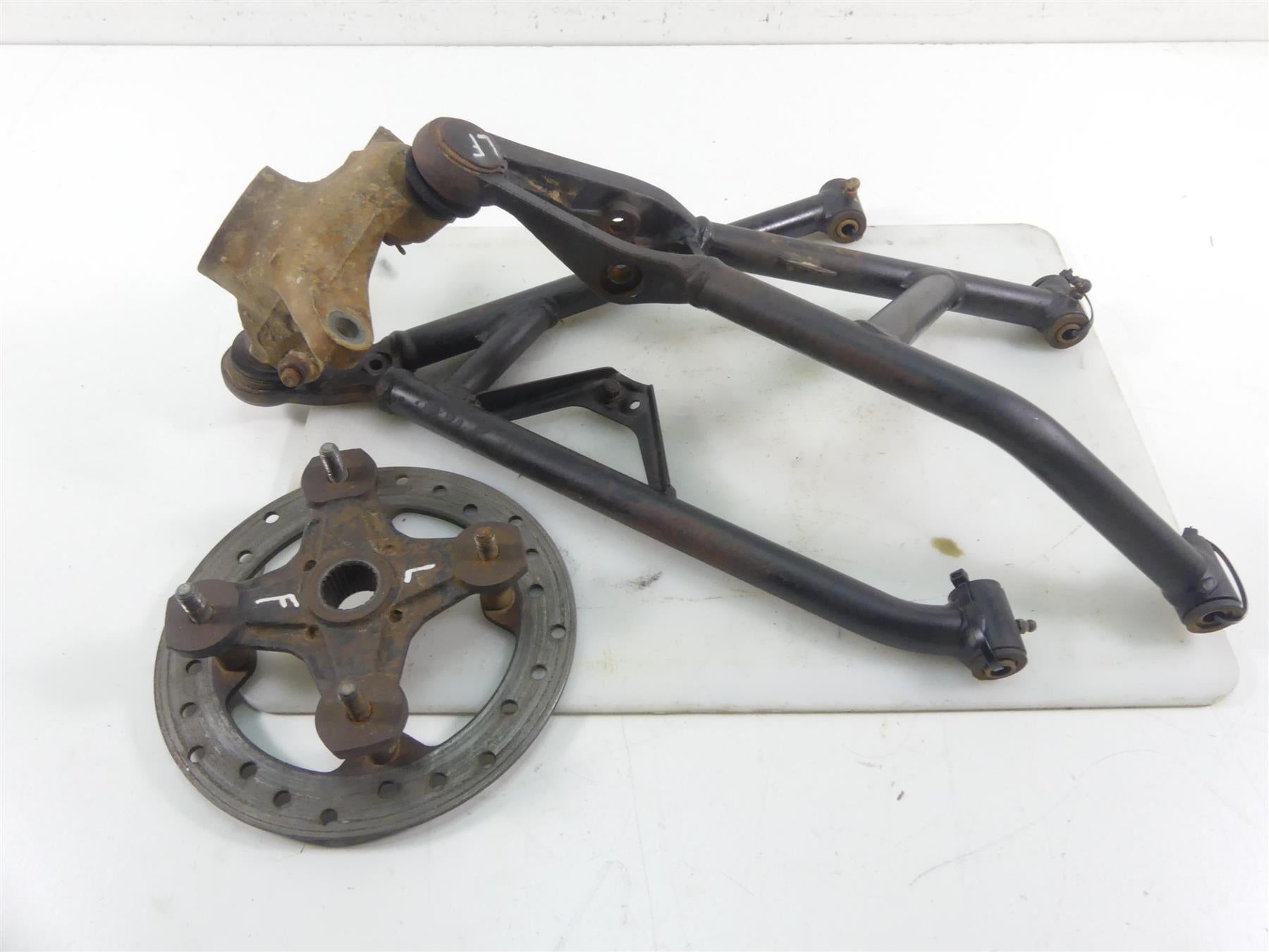 2014 Can Am Renegade 1000 STD Straight Front Left Control Arm Knee Hub 706202869
