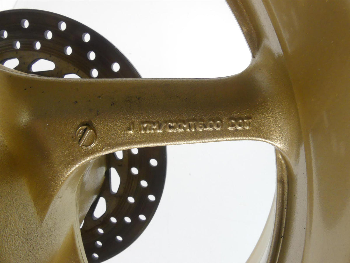 2008 Yamaha FZ1 Fazer Straight Golden Rear Wheel Rim 17x6 5VY-25338-00-8L {{ shop.shopifyCountryName }} - Mototech271