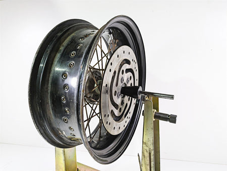 2008 Harley FLSTSB Cross Bones Straight 17x6 Rear Wheel Spoke Rim 44936-08 {{ shop.shopifyCountryName }} - Mototech271