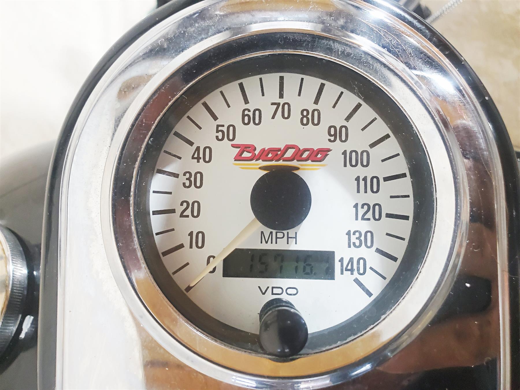 2002 Big Dog Pitbull Speedometer Gauge & Mount Tank Panel Set 15K {{ shop.shopifyCountryName }} - Mototech271