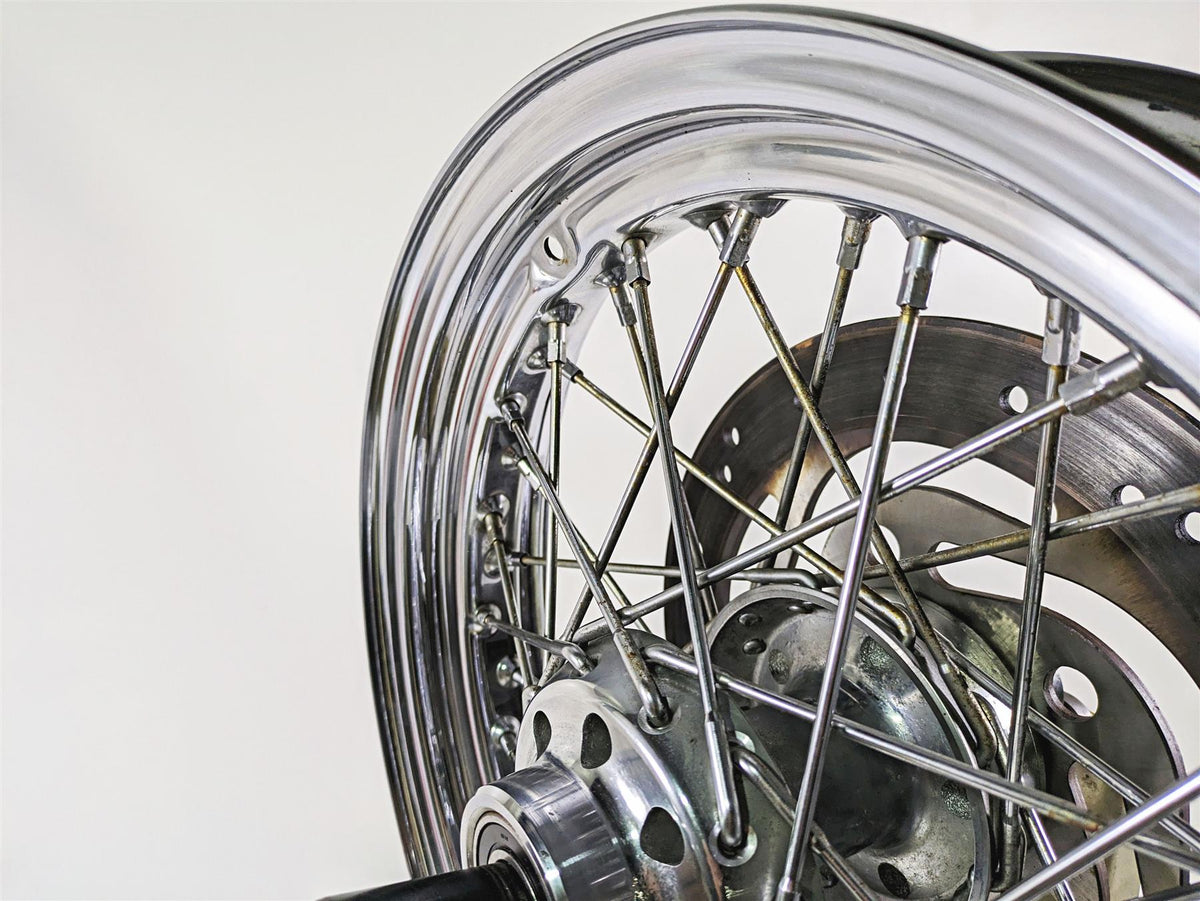 2008 Harley FLSTC Softail Heritage Straight 16x3 Front Spoke Wheel Rim 41508-08 {{ shop.shopifyCountryName }} - Mototech271