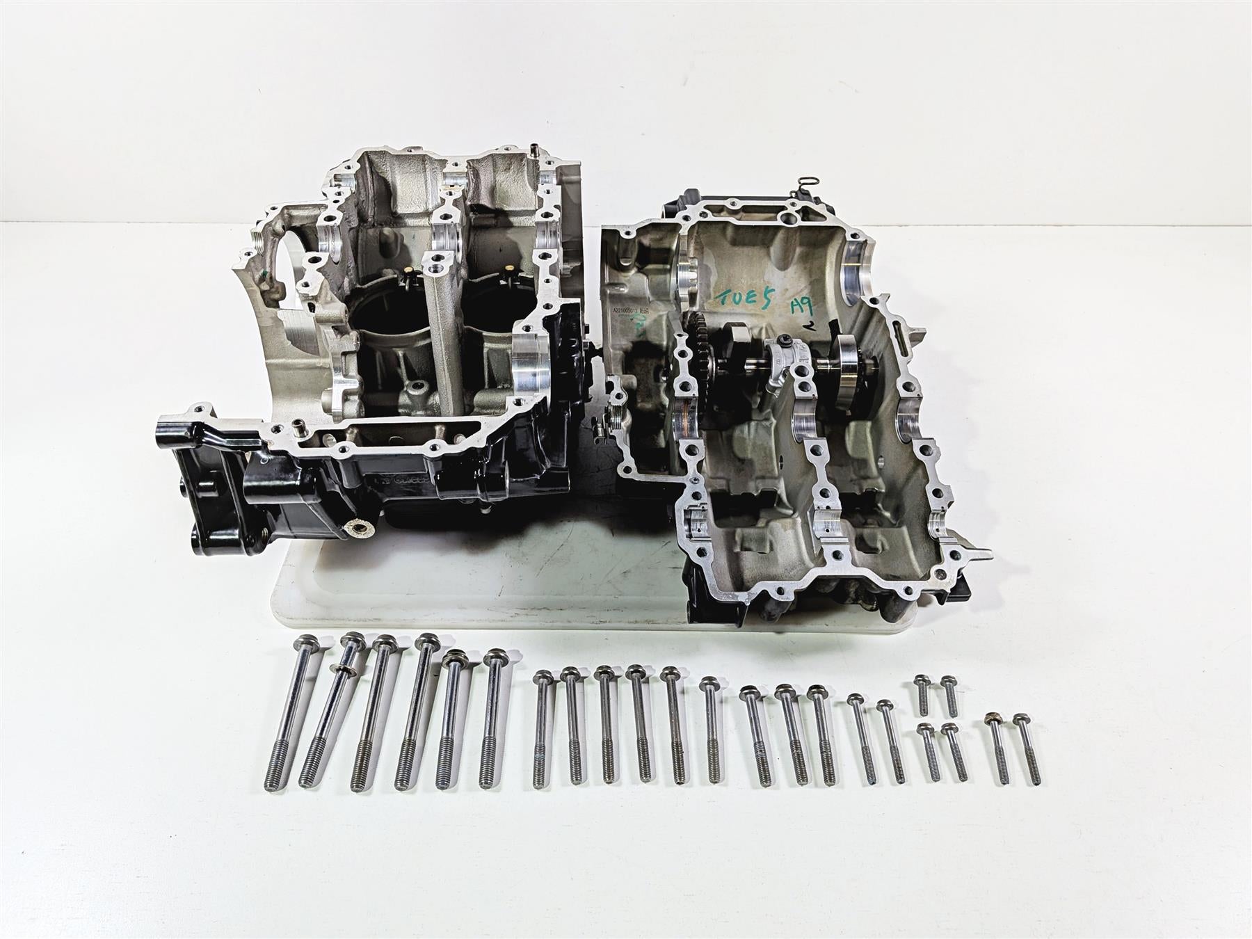 2023 BMW F850GS K81 Engine Crank Case Crankcase Housing Jug Set 11117923478 {{ shop.shopifyCountryName }} - Mototech271