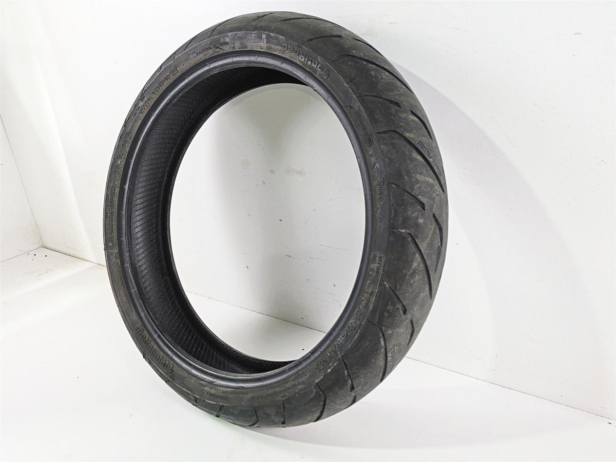 Used Front Motorcycle Tire Continental Conti Road TWI 120/70 ZR17 02447220000 {{ shop.shopifyCountryName }} - Mototech271
