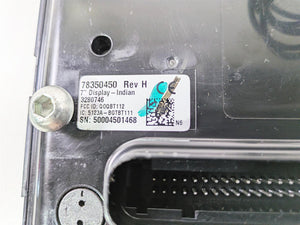 2017 Indian Chieftain Limited 7" Center Display Screen Panel 78350450 3280746