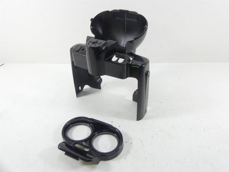 2011 Harley Touring FLTRX Road Glide Ignition Gauge Nacelle Cover Set 67921-98A {{ shop.shopifyCountryName }} - Mototech271