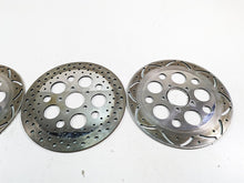 Load image into Gallery viewer, 00-07 Harley Davidson Touring Electra Glide Aftermarket Chrome Front Rear Brake Rotor Disc Set
