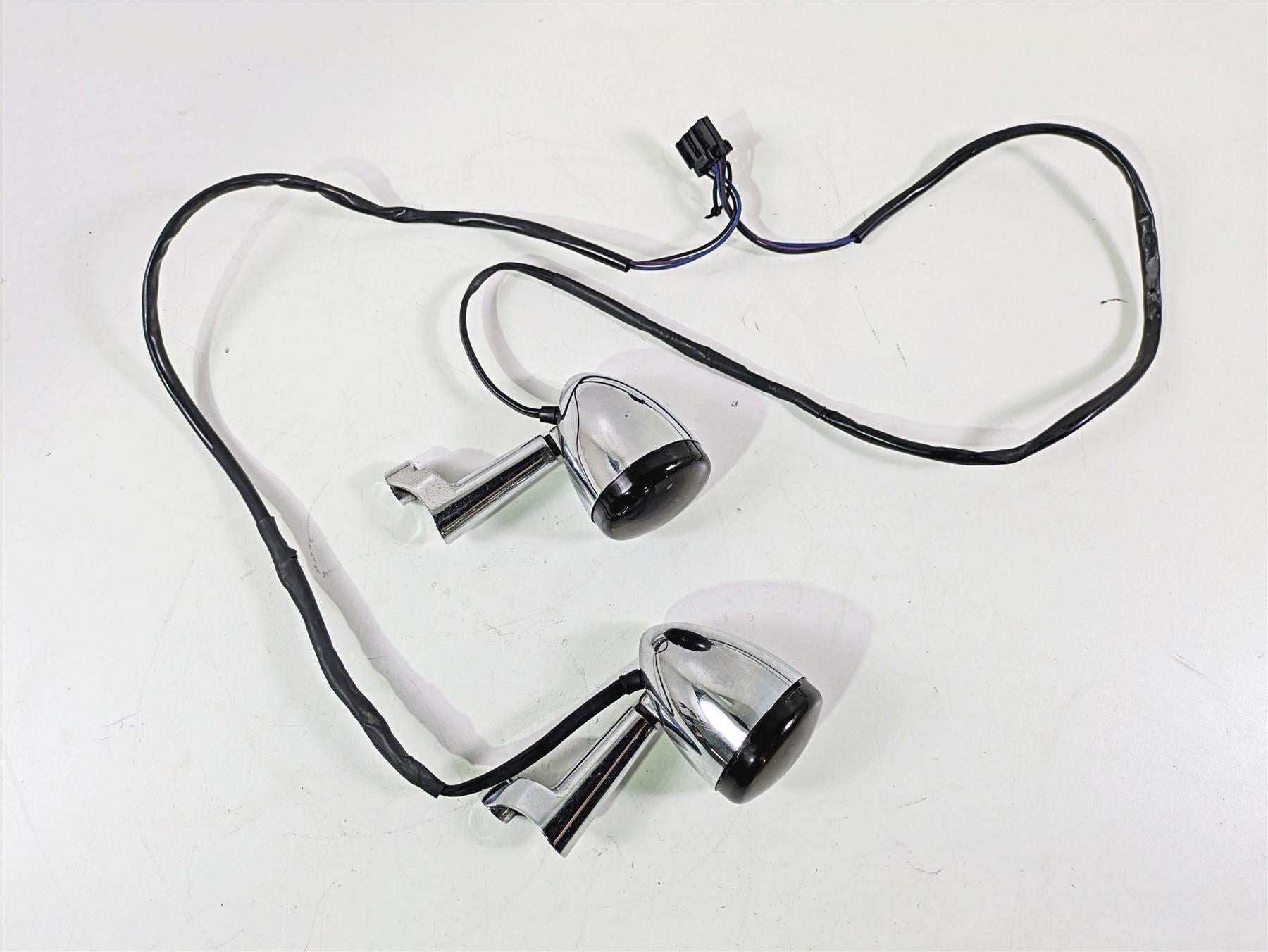 1999 Harley Dyna FXDL Low Rider Front Smoked Led Blinker Turn Signals 68709-94