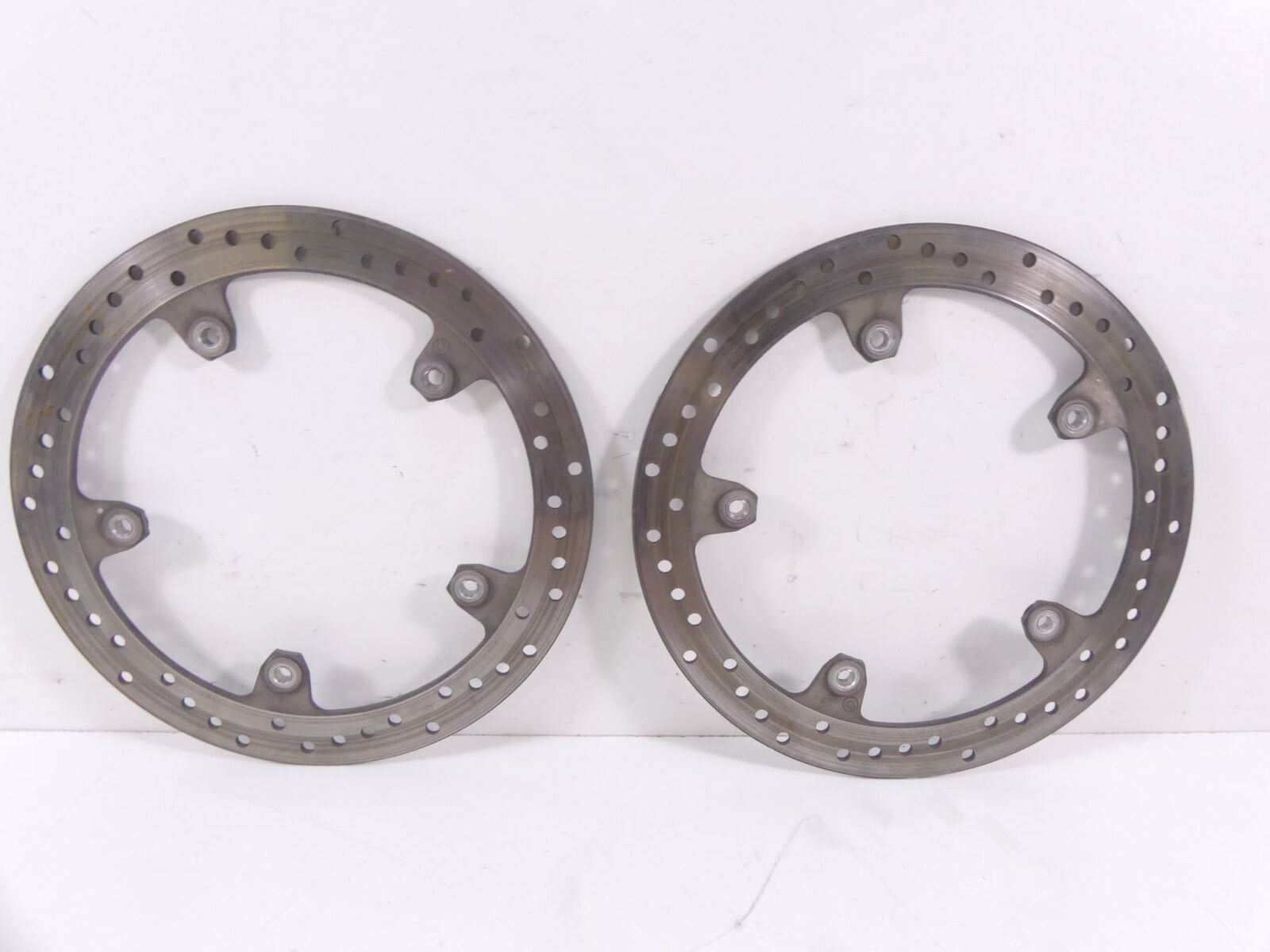 2012 BMW S1000RR K46 Front Left Right Brembo Brake Disc Rotos 320Mm 34117723493 {{ shop.shopifyCountryName }} - Mototech271