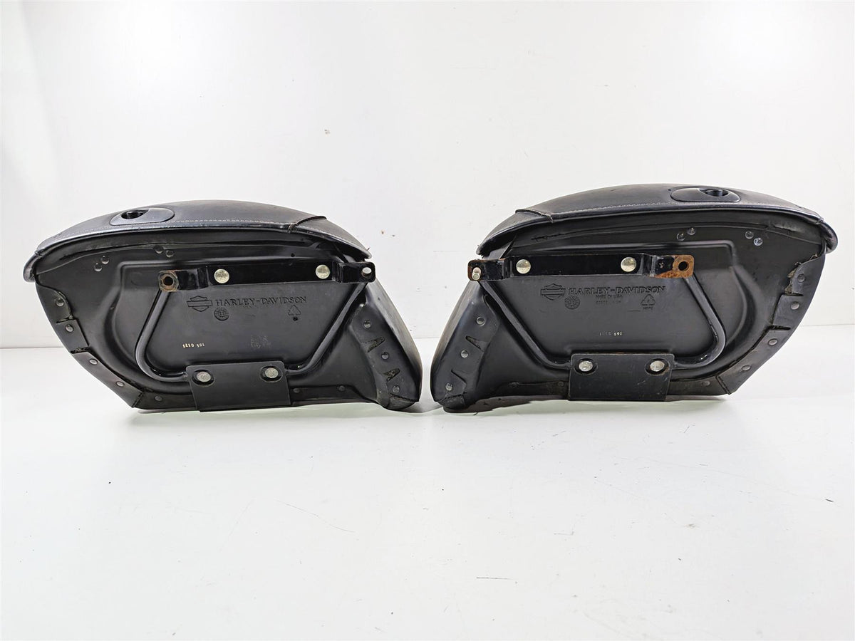 2012 Harley Softail FLSTF Fat Boy Saddlebag & Mounts Leather Hard Bags 53061-00B {{ shop.shopifyCountryName }} - Mototech271