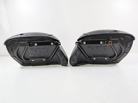 2012 Harley Softail FLSTF Fat Boy Saddlebag & Mounts Leather Hard Bags 53061-00B {{ shop.shopifyCountryName }} - Mototech271