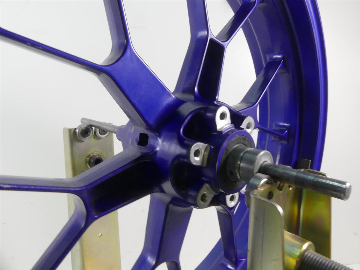 2004 Aprilia RSV1000 R Mille Straight Blue Front Wheel Rim 17x3.5 AP8108675 {{ shop.shopifyCountryName }} - Mototech271