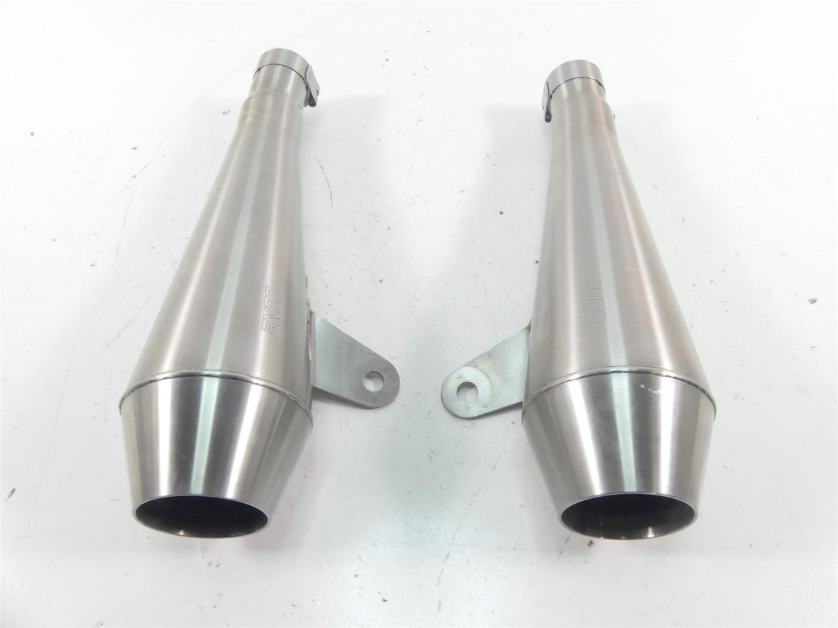 2017 Triumph Thruxton 1200 R Cone Shorty Muffler Exhaust Set MC-CN-TPW-BSH {{ shop.shopifyCountryName }} - Mototech271