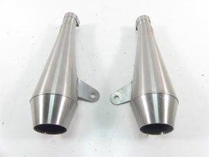 2017 Triumph Thruxton 1200 R Cone Shorty Muffler Exhaust Set MC-CN-TPW-BSH | Mototech271