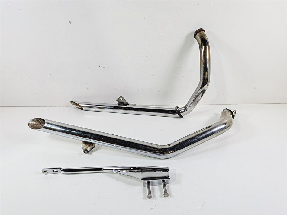 2003 Harley Sportster XL1200 Drag Pipes Slash Cut Exhaust System {{ shop.shopifyCountryName }} - Mototech271