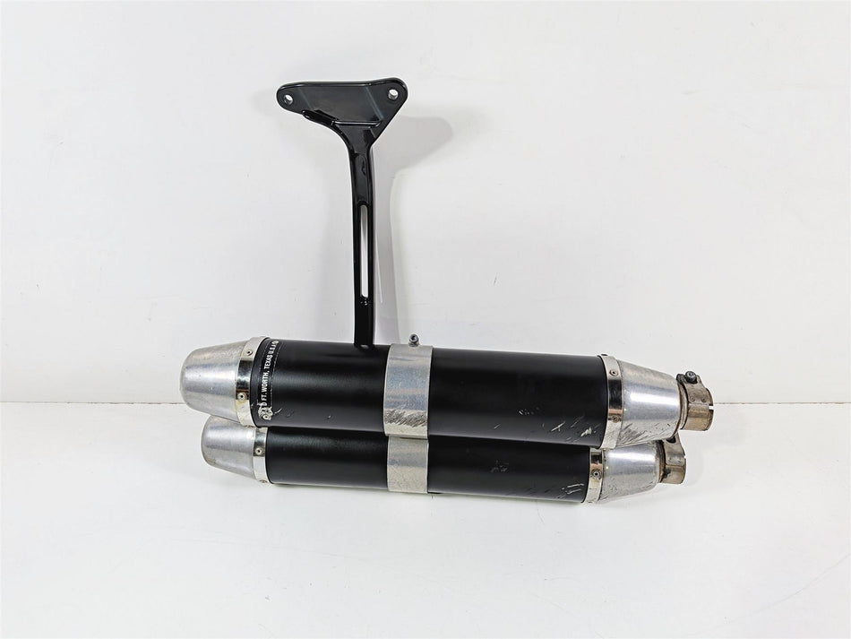2009 Harley Davidson XR1200 Sportster D&D Slip On Exhaust Pipe Muffler & Mount Set-Mototech271