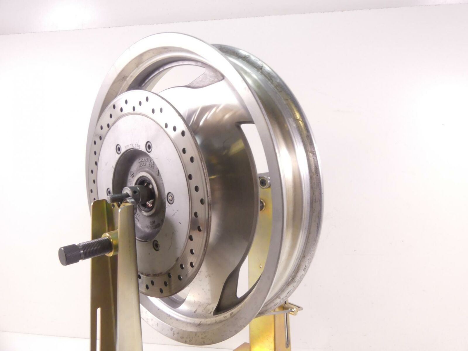 2002 Honda VT1100C2 Shadow Sabre Straight Enkei Front Wheel Rim 18x3 44650-MCK-A {{ shop.shopifyCountryName }} - Mototech271