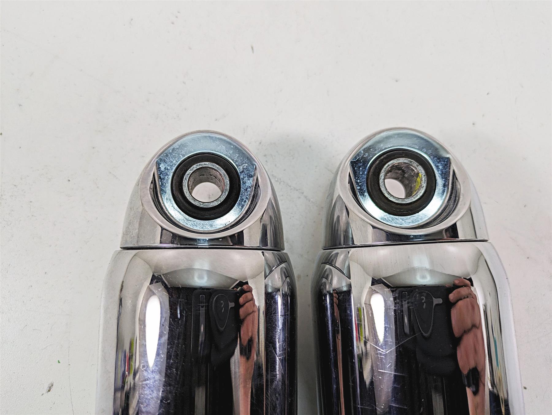 2009 Harley Dyna FXDFSE CVO Fat Bob Straight Rear Shock Damper Set 12" 54608-04 {{ shop.shopifyCountryName }} - Mototech271