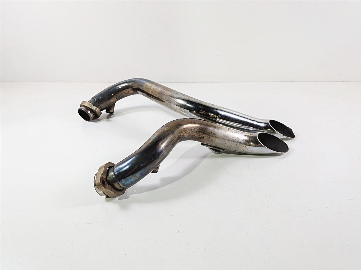2005 Harley Softail FLSTFSE CVO Fat Boy Drag Straight Exhaust Pipe Set-Mototech271