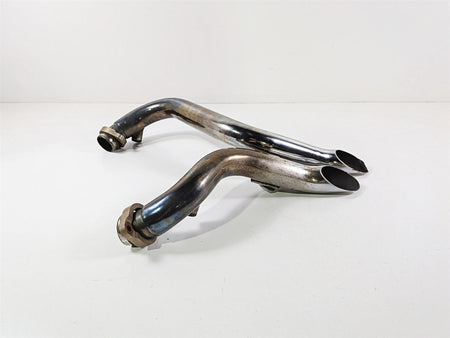 2005 Harley Softail FLSTFSE CVO Fat Boy Drag Straight Exhaust Pipe Set-Mototech271
