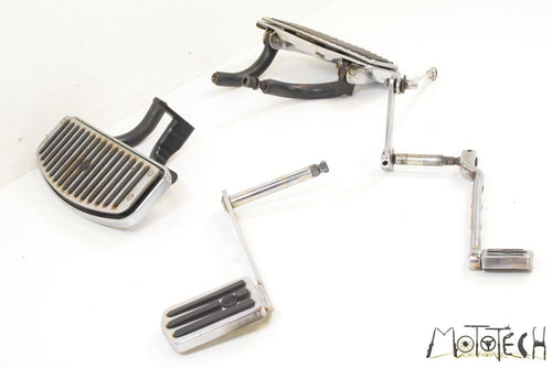 1991 Harley Touring FLHTC Electra Glide FR CHROME Floorboards Shift & Brake Ped | Mototech271