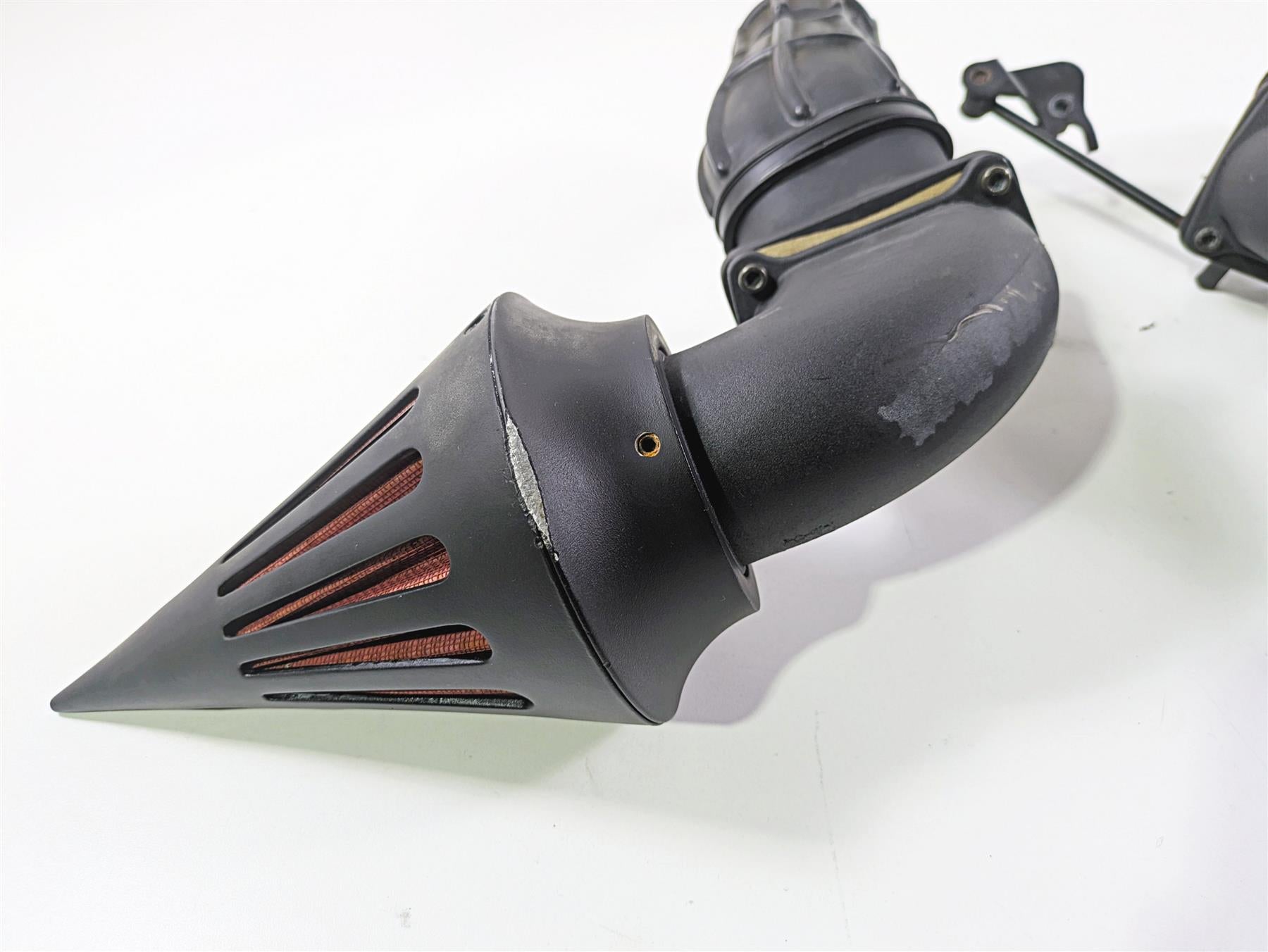 2019 Suzuki M109R VZR1800 Boulevard Dual Spike Flat Black Red Filter AC-236-BK {{ shop.shopifyCountryName }} - Mototech271
