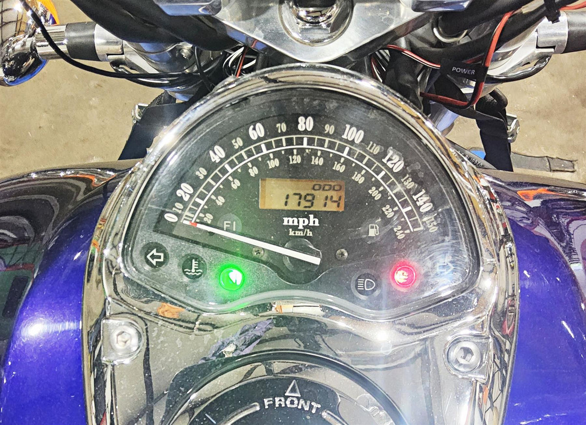 2002 Honda VTX1800 Retro Gauges Speedometer Instrument - 17k 37200-MCV-671 {{ shop.shopifyCountryName }} - Mototech271