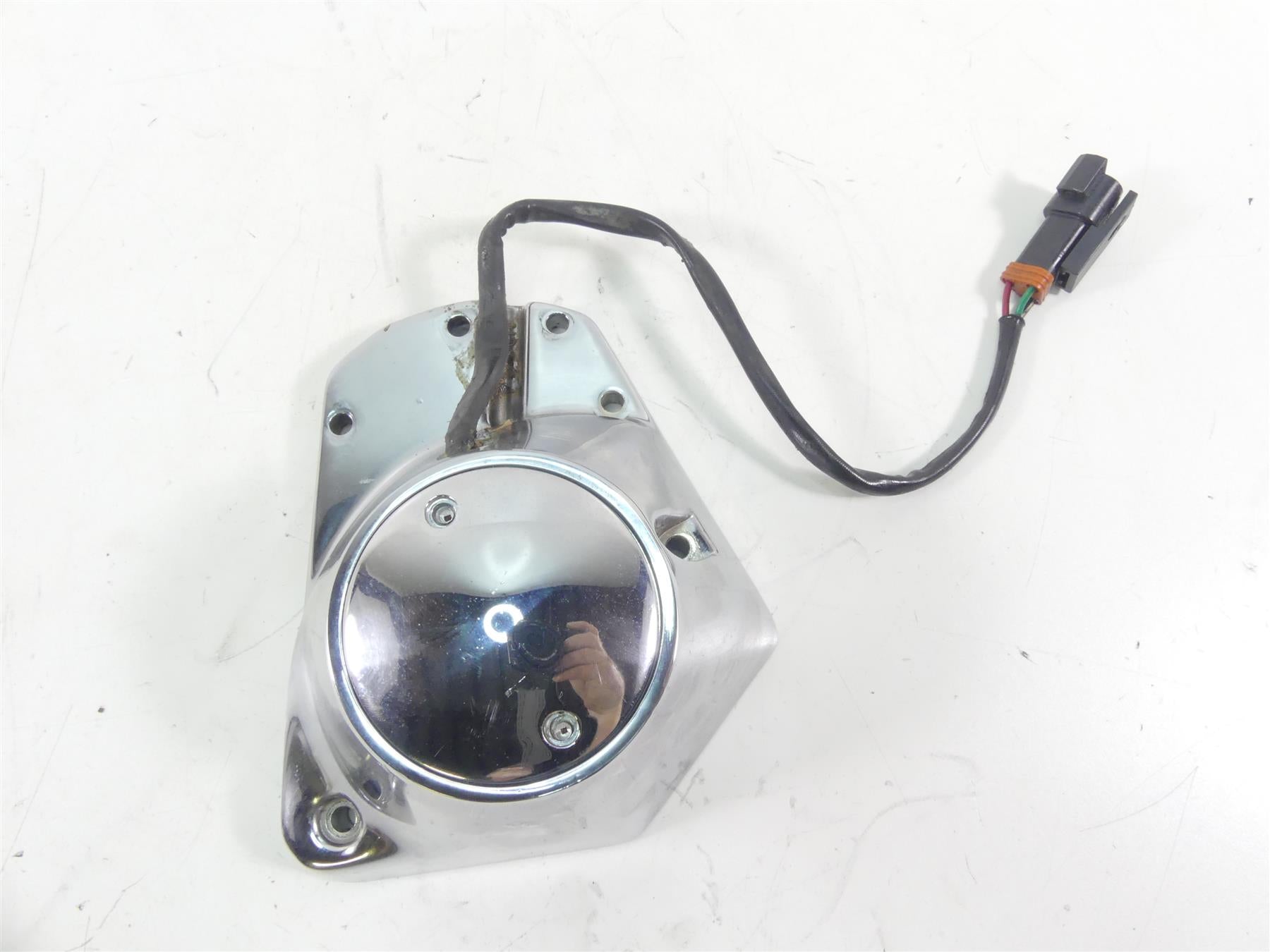 2000 Harley Dyna FXR4 CVO Super Glide Side Engine Cam Cover + Ignition 25266-93B