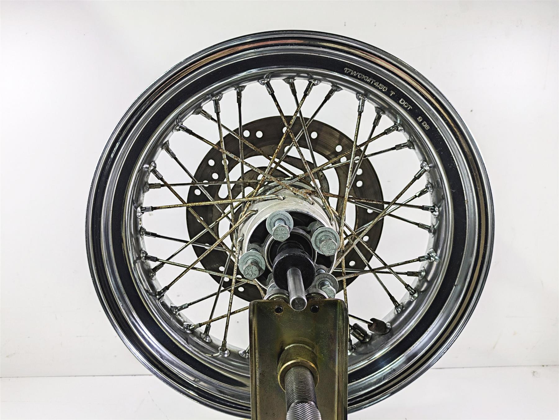 2007 Harley FXDWG Dyna Wide Glide Straight 17x4.5 Rear Wheel Rim 40979-06B {{ shop.shopifyCountryName }} - Mototech271
