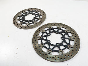 2012 Triumph Tiger 800XC ABS Brembo Front Brake Disc Rotor Set T2024400
