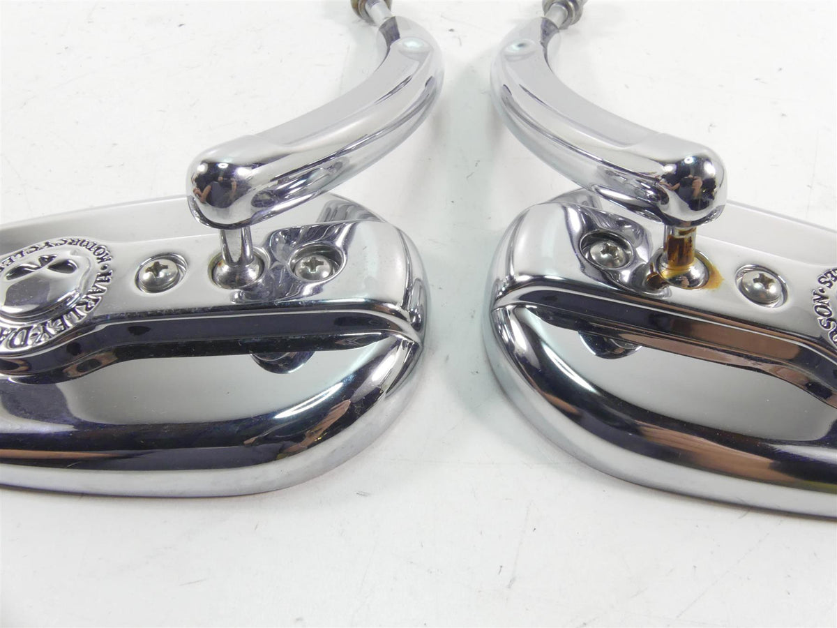 2012 Harley Touring FLHTK Electra Glide Willie G Skull Teardrop Mirrors 91315-04 {{ shop.shopifyCountryName }} - Mototech271