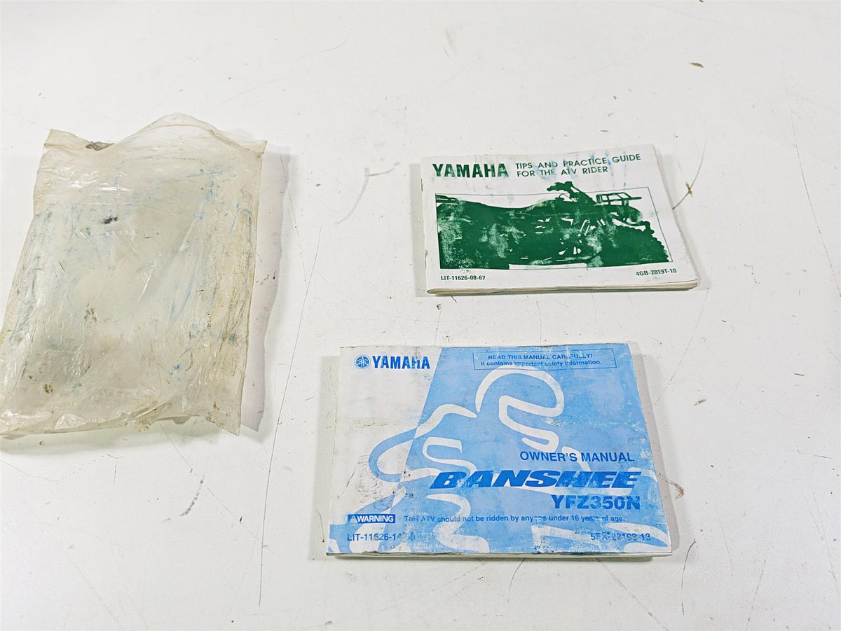 2001 Yamaha Banshee YFZ350 Owners Manual & Tips Book 5FK-28199-13 {{ shop.shopifyCountryName }} - Mototech271