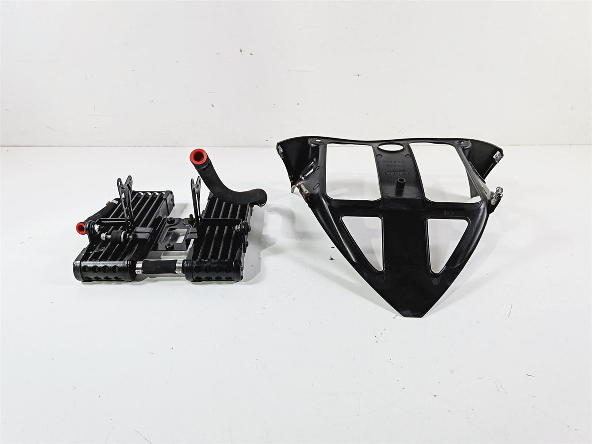 2008 Aprilia RSVR 1000 Factory Oil Cooler & Lines & Cover AP8104341 AP8104452 {{ shop.shopifyCountryName }} - Mototech271