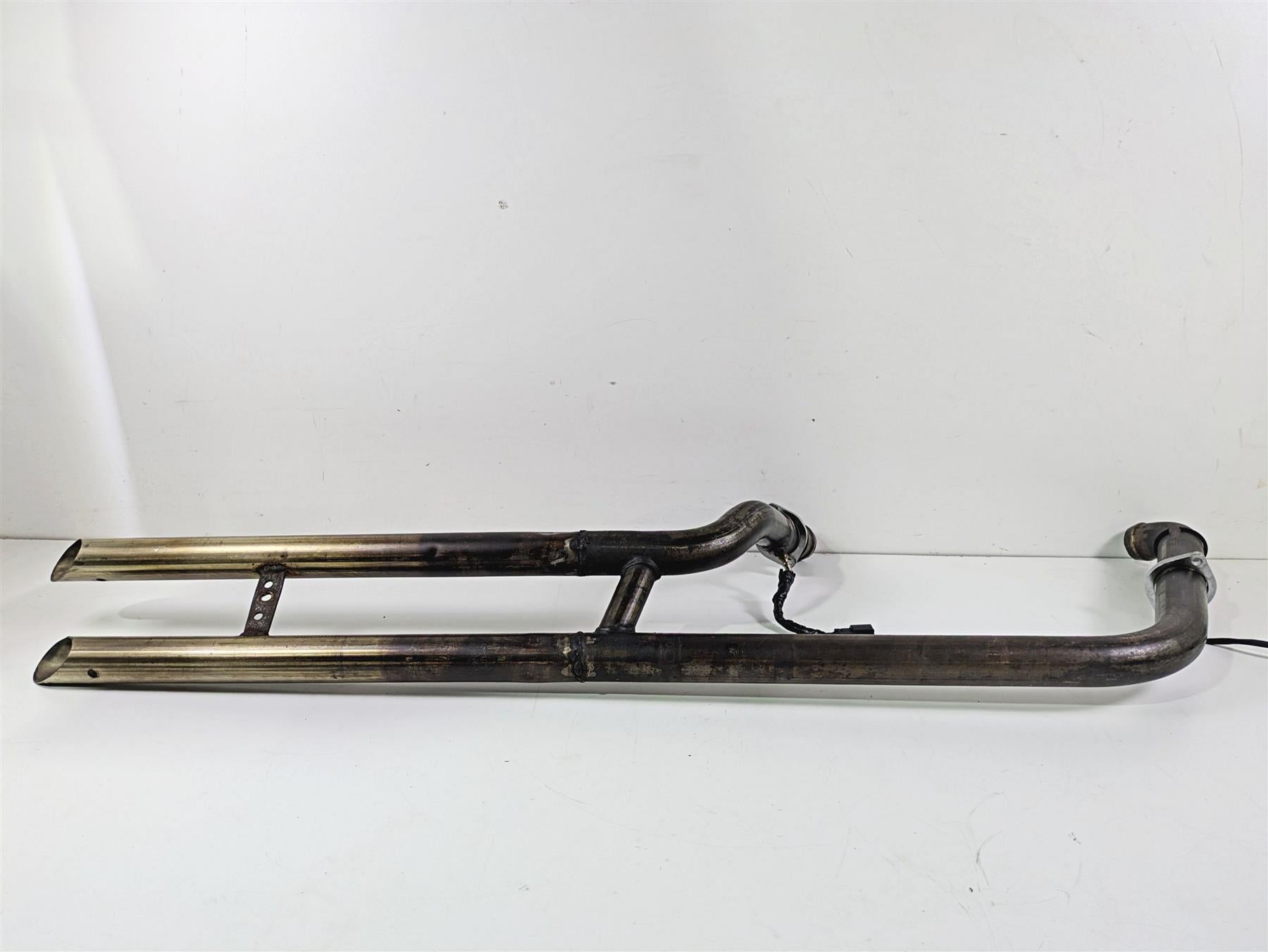 2020 Harley Softail FXST Standard Straight Home Made Drag Pipes Slash Cut {{ shop.shopifyCountryName }} - Mototech271